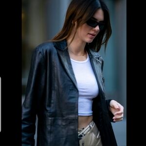 Danier leather trench coat